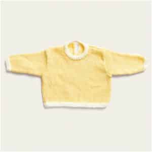 Strickset Pullover Modell 19 aus Baby Nr. 34 44/50 vanille