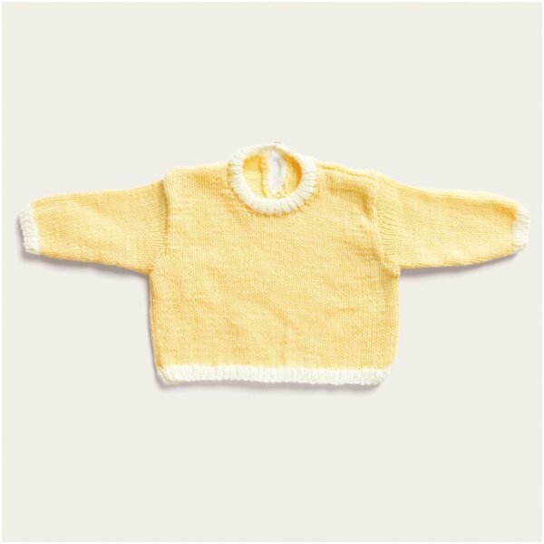 Strickset Pullover Modell 19 aus Baby Nr. 34 68/74 vanille