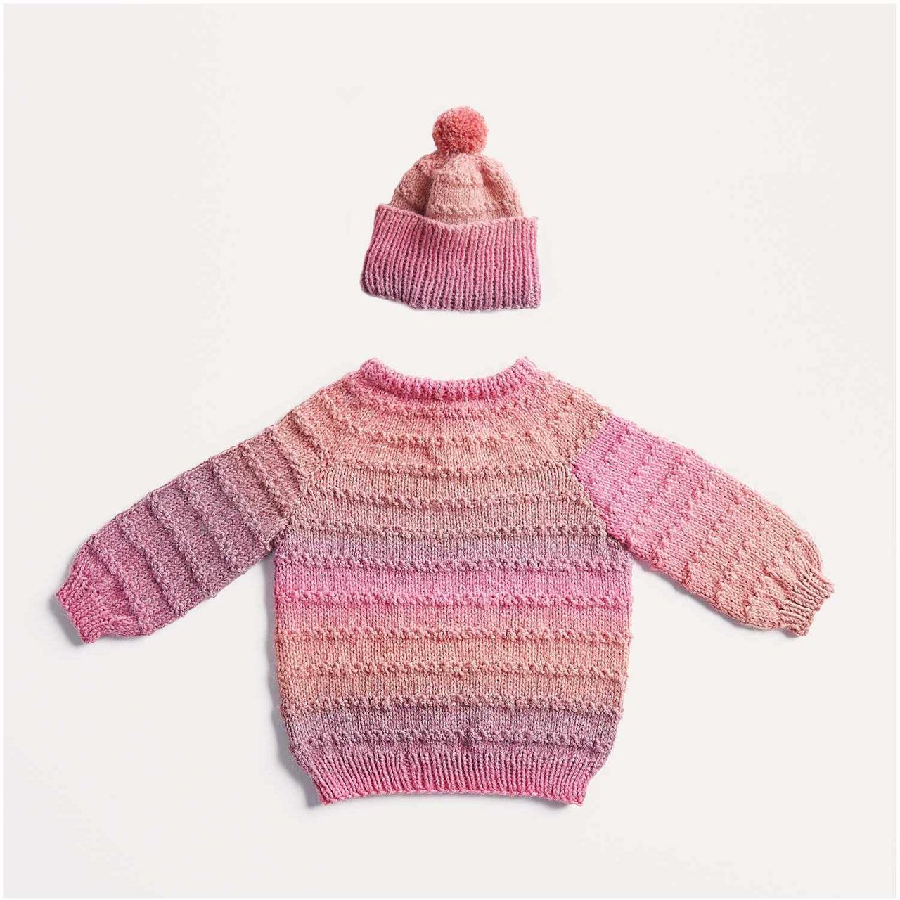 Strickset Pullover und Mütze Modell 10/11 aus Baby Nr. 35 56/62