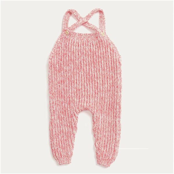 Strickset Strampler Modell 01 aus Baby Nr. 36 86/92 hellrosa/pink