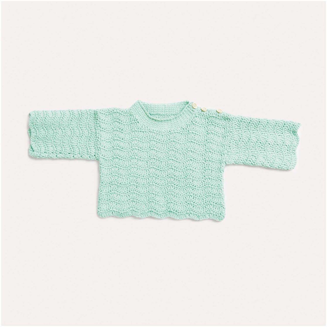 Häkelset Pullover Modell 14 aus Baby Nr. 36 56/62