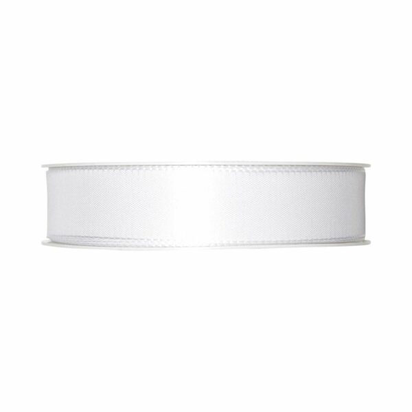 Taftband 25mm 5m weiß