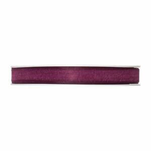 Organzaband Rolle 10mm 10m aubergine