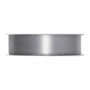 Satinband 25mm 5m grau