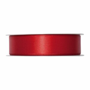 Satinband 25mm 5m rot