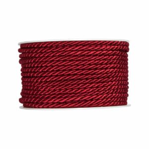 HALBACH Kordel 4mm 5m bordeaux