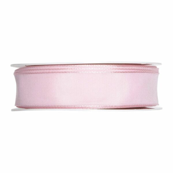 Drahtkantenband 25mm 5m rosa