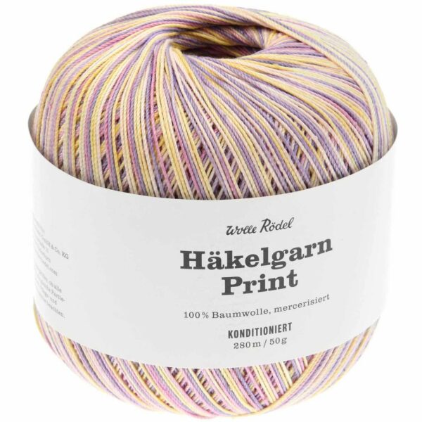 Wolle Rödel Häkelgarn Print rosamix 50g 280m