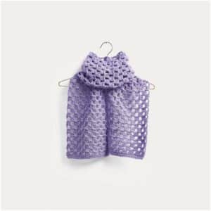 Häkelset Schal Modell 06 aus Winter Crochet Collection Onesize lila