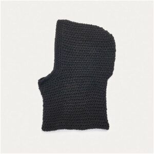 Häkelset Balaklava Modell 11 aus Winter Crochet Collection Onesize schwarz