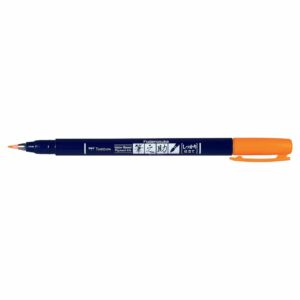 Tombow Fudenosuke Brush Pen neonorange