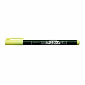 Tombow Fudenosuke Brush Pen Pastel pale yellow