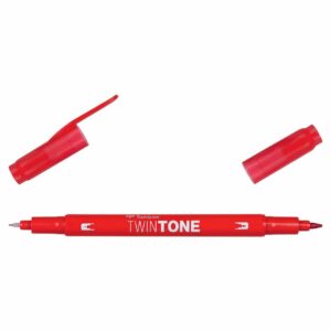 Tombow TwinTone Fasermaler red