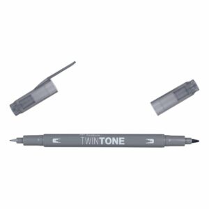 Tombow TwinTone Fasermaler grey