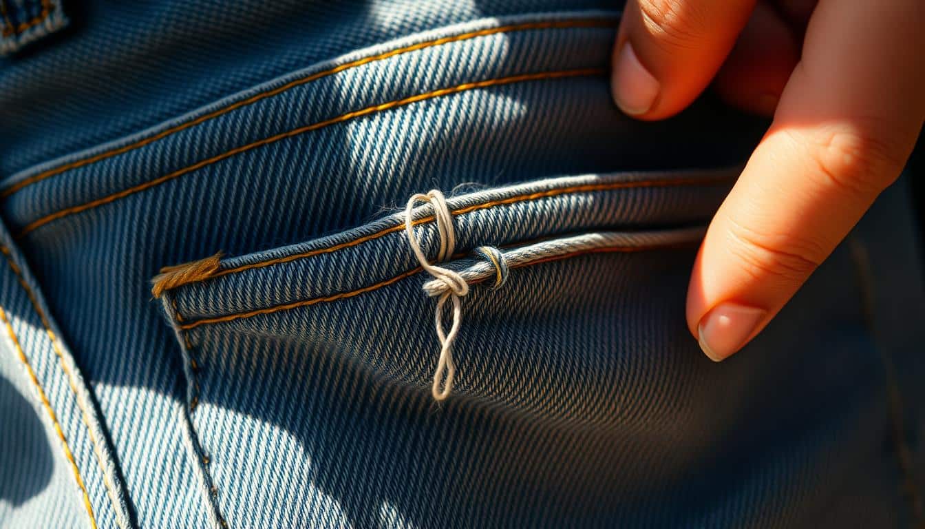 hose am po gerissen wie nähen